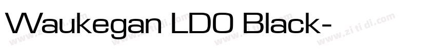 Waukegan LDO Black字体转换